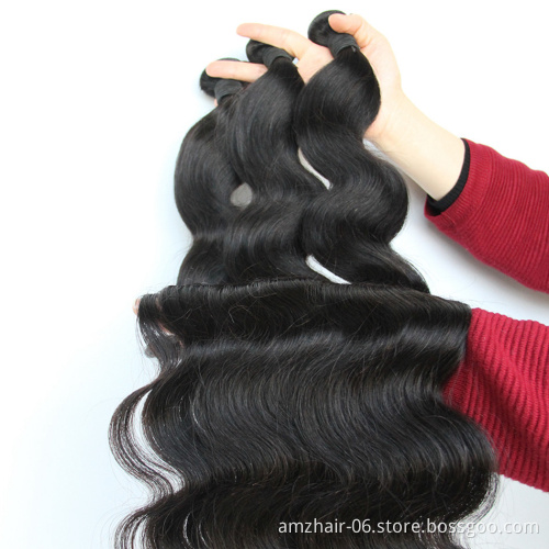 10A Body Wave Human Hair Bundles Cheap Wholesale Raw Indian Cuticle Aligned Remy Human Hair Double Weft Bundle Extension Vendor